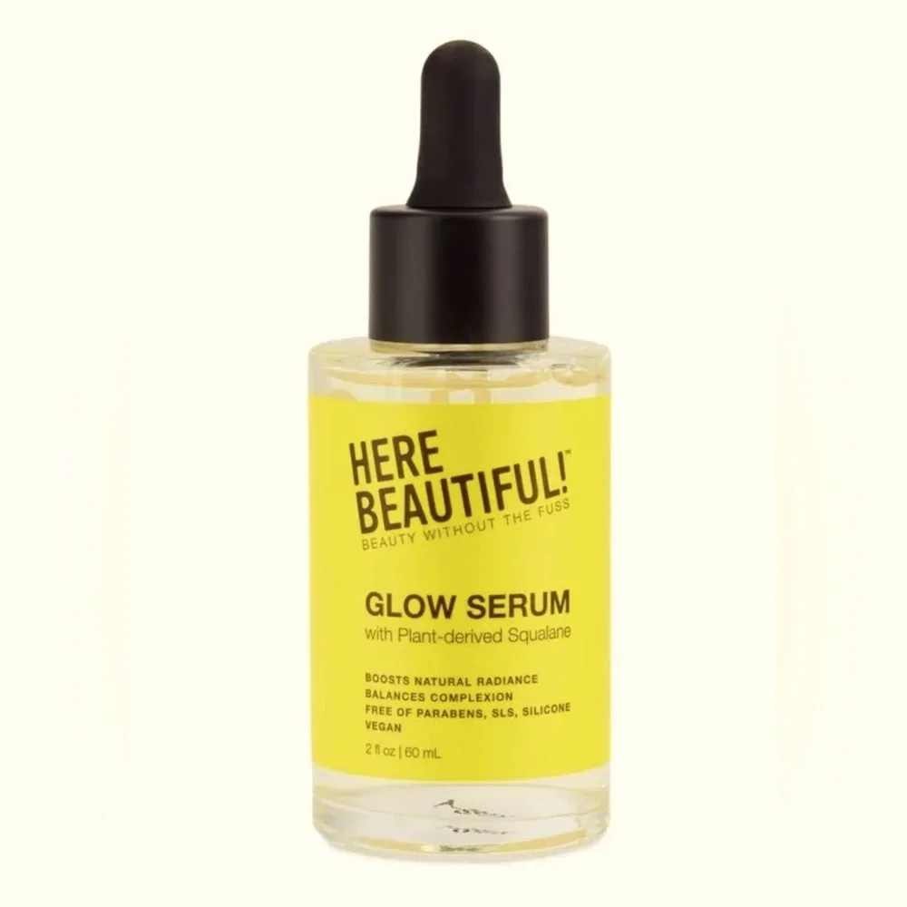 New, Here Beautiful Glow Serum with Squalane for Renewing and Balancing - 2 oz - Picture 2 of 5
